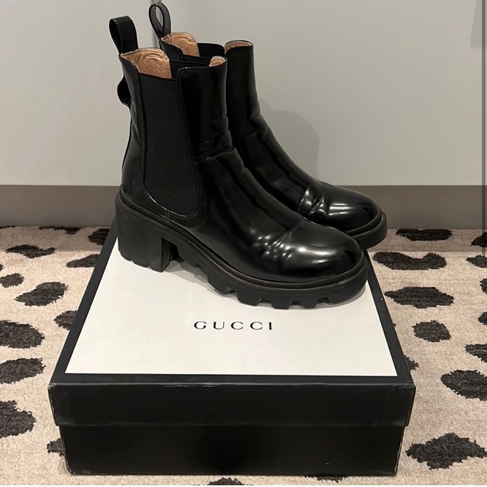 Gucci Chelsea Booties Ankle Boots 8 38